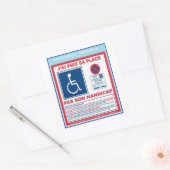 Parkaufkleber2 Quadratischer Aufkleber (Umschlag)