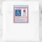 Parkaufkleber2 Quadratischer Aufkleber (Tasche)