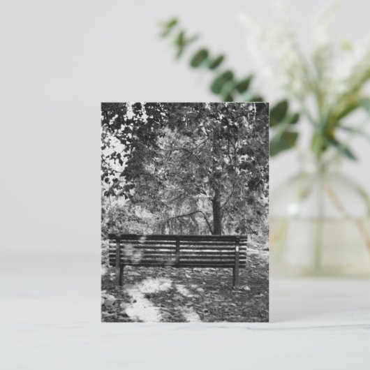 Parkbank Postkarte (Stehend Vorderseite)