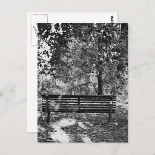 Parkbank Postkarte (Vorne/Hinten)