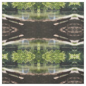 Parkbank, Spiegelmuster, Stoff (Muster)