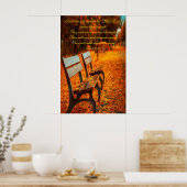 Parkbänke aus Holz hoffen im LORD Poster (Küche)