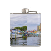 Parkboote Destin Florida Hafenbroschüre Flachmann (Rückseite)