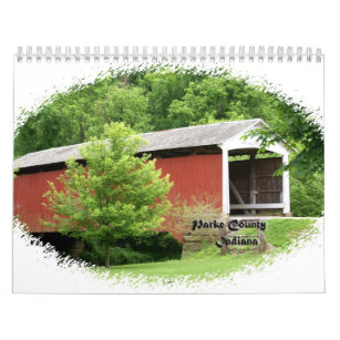 Parke County Indiana überdachte Brücken Kalender