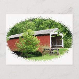 Parke Landkreis Indiana Postkarte