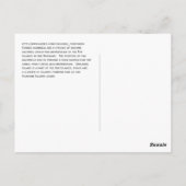 Parkeichhörnchen auf der Insel Unalaska Postkarte (Rückseite)