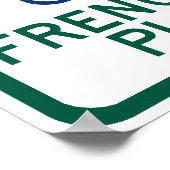 Parken bei französischen Horn-Spielern Poster (Ecke)