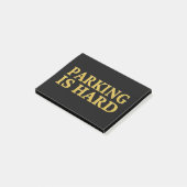 Parken ist schwer - schlechte Parkplätze Post-it Klebezettel (angewinkelt)