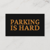 Parken ist schwer - schlechte Parkplätze Visitenkarte (Vorderseite)