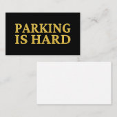 Parken ist schwer - schlechte Parkplätze Visitenkarte (Vorne/Hinten)