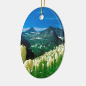 Parken Sie den Highline Hintergletscher Montana Keramik Ornament (Links)