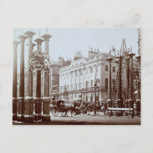 Parken Sie den Weg, der für Durchmesser der Postkarte