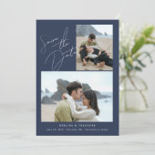 Parker 2 Foto Wedding Save the Date (Stehend Vorderseite)