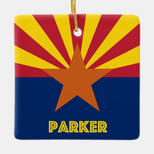 Parker AZ Flag Keramikornament (Vorderseite)