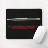 Parker Classic Sterling Silver Mech Pencil von 197 Mousepad (Mit Mouse)