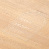 Parker Clear Arch Wedding Einladung (Ablage )