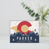 Parker Colorado Berg Skigebiet Vintag Postkarte (Stehend Vorderseite)