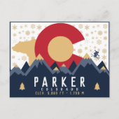 Parker Colorado Berg Skigebiet Vintag Postkarte (Vorderseite)