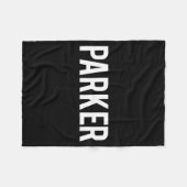 Parker - Cool New Funny Name Fan Gift Tee  Fleecedecke (Vorderseite (Horizontal))