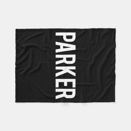 Parker - Cool New Funny Name Fan Gift Tee Fleecedecke (Vorderseite (Horizontal))