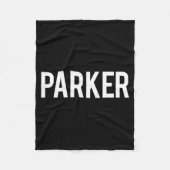 Parker - Cool New Funny Name Fan Gift Tee Fleecedecke (Vorderseite)