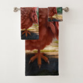 Parker - Das Rote Kardinal Badhandtuch Set (Insitu)