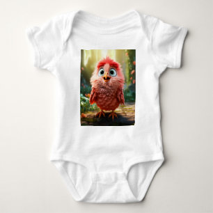 Parker - Der rote Kardinal-Küken Baby Strampler