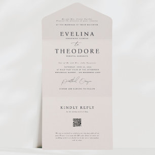 Parker Elegantes Siegel und Einladung zur Hochzeit