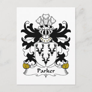 Parker Familienwappen Postkarte