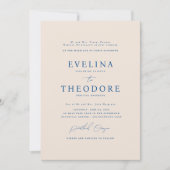 Parker feierliche Hochzeit Einladung (Vorderseite)