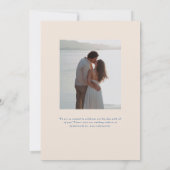 Parker feierliche Hochzeit Einladung (Rückseite)