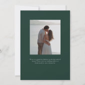 Parker feierliche Hochzeit Einladung (Rückseite)