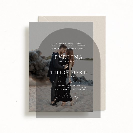 Parker Formal Arch Shaping Wedding Einladung