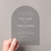 Parker Formal Arch Shaping Wedding Einladung (Insitu (Handheld))