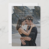 Parker Formal Foto Hochzeit Einladung (Vorderseite)