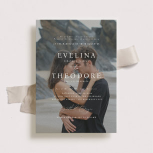 Parker Formal Foto Hochzeit Einladung