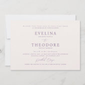 Parker Formal Landsape Hochzeit Einladung (Vorderseite)