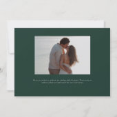 Parker Formal Landsape Hochzeit Einladung (Rückseite)