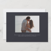 Parker Formal Landsape Hochzeit Einladung (Rückseite)