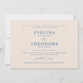 Parker Formal Landsape Hochzeit Einladung (Vorderseite)