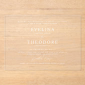 Parker Formal Landscape Wedding Einladung (Vorderseite)