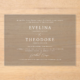 Parker Formal Landscape Wedding Einladung