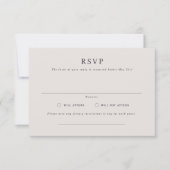 Parker Formal Landscape Wedding RSVP Card Einladung (Vorderseite)