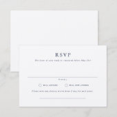 Parker Formal Landscape Wedding RSVP Card Einladung (Vorne/Hinten)