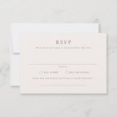 Parker Formal Landscape Wedding RSVP Card Einladung (Vorderseite)