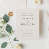 Parker Formal Portrait Wedding Invitation Einladung