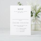 Parker Formal Portrait Wedding RSVP Card Einladung (Stehend Vorderseite)