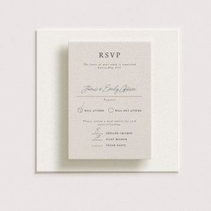 Parker Formal Portrait Wedding RSVP Card Einladung