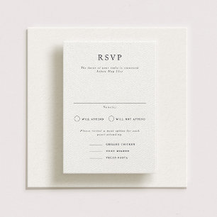 Parker Formal Portrait Wedding RSVP Card Einladung