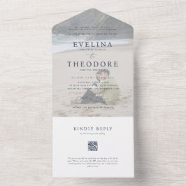 Parker Foto Siegel und Senden Hochzeit Einladung